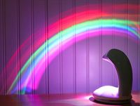 VanAlles VanAlles® Dolfijn Regenboog Projector - Nachtlampje - Nachtlampje kinderen - Nachtlampje baby - Draadloos - Blauw