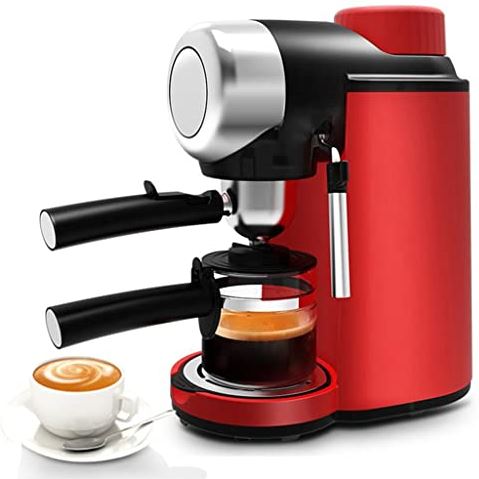 CUJUX n/a Koffiezetapparaat Melk Frother Kitchen Apparaten Elektrische Schuim Cappuccino Koffiezetapparaat (Color : Red, Size : As the picture shows)