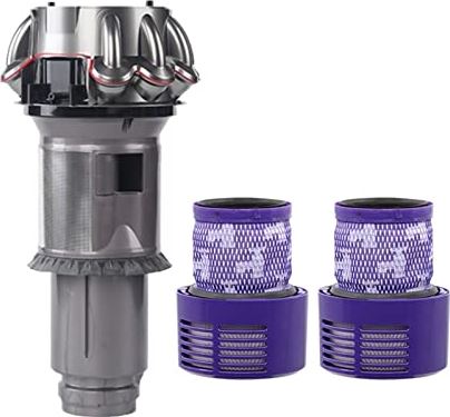 ZooJane stofemmer Compatibel met Dyson V10 Amerikaanse filter bucket accessoires cycloon separator stofdoos robot vacuümreiniger vervangbare reserveonderdelen stofzuigeraccessoires (Color : Dark Grey)