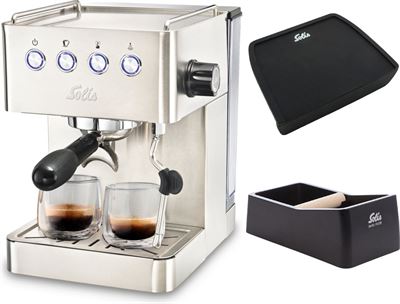 Onderscheiden vruchten Lui Solis Gran Gusto 1014 Pistonmachine - Espressomachine - Inclusief Coffee  Knock-Box en Tamping Mat zilver espressomachine kopen? | Kieskeurig.nl |  helpt je kiezen