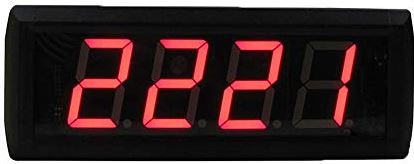 Lwieui Countdown Clock Countdown Clock Voor Conference Countdown Timing Minutes Seconden LED Wandklok Grote Digitale Aftelklok (Kleur: Zwart, Maat: 29X10X4CM)