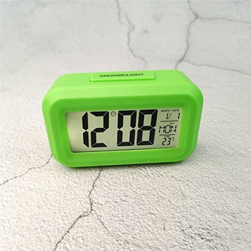 Spacmirrors Mini Music Digital Alarm Clock Backlight Snooze Mute Calendar Desktop on Table Clocks Temperature Electronic Led Clocks