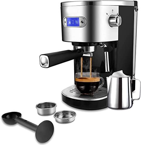 ZHANGTAOLF Snelle verwarming automatische espressomachine, professioneel multifunctioneel koffiezetapparaat voor thuisgebruik, programmeerbaar, temperatuurregeling, warmwatersysteem