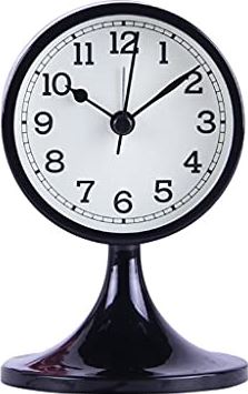 Spacmirrors Antique Metal Mute Alarm Clock Living Room Bedroom Table Clock Retro Classic Student Watch