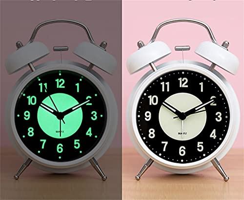 ERTDYJNAFGHMM 4-inch Super Loud Wake-up Alarm Clock to Wake Up Digital Clock with Luminous Small Clock (Color : B, Size : As Shown) (B As shown)