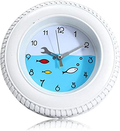 FMHCTA Kids Wekker Digitale Wekker Retro Mediterrane Stijl Band Wekker Wandklok Desktop voor Thuis Decoratief