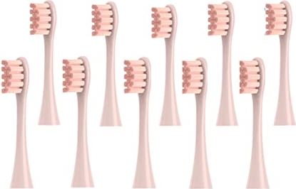 SHAOZI YanB6 Vervangbare Elektrische Tandenborstelhoofden Compatibel Met Alle Oclean X/X PRO/Z1/F1/One/Air 2/SE Zachte DuPont Bristle Vervangende Nozzles (Kleur: 10 stuks roze)