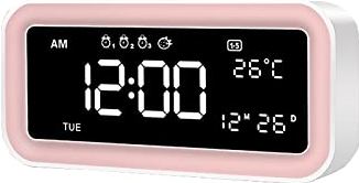 FMHCTA Digitale wekker, multifunctioneel alarm Eenvoudige bediening LED-scherm Elektronische klok