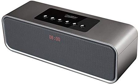 Lwieui-NZ Mini Wekker Draagbare Draadloze Bluetooth Speaker Wekkers Voor Slaapkamers Met Usb-poort Voor Opladen 24000 mAh Draagbare Mp3-speler Voor Uw Thuis Woonkamer Decor Klassieke Eenvoudige Wekker