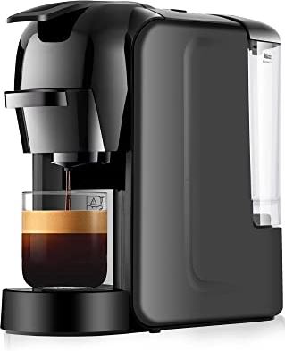 ZHANGTAOLF Nieuwe 3 op 1 multi -capsule espressomachine, één touch -home automatisch koffiezetapparaat, programmeerbaar, temperatuurgestuurd, brouwsysteem, warm watersystemen