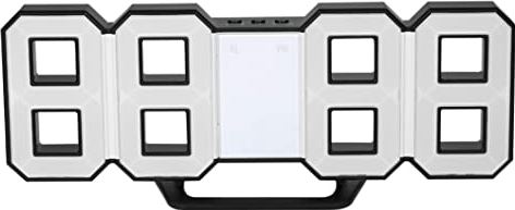 NIDONE 3D digitale muur Alarm klok LED Alarm klok Multi functionele LED klok voor Office Home Decor zwarte schelp wit licht elektronische klokken