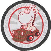 HKM 10229609 patches, rood/bruin, 50 mm x 50 mm