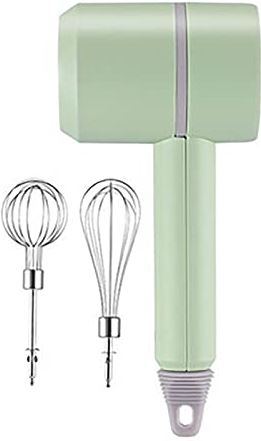 Yuefensu Elektrische Hand Whisk Draadloze Eiklopper Elektrische Huishoudelijke Automatische Mini Mixer Bakken Tool Eiklopper Crème Klop (Kleur: Groen, Maat: 9,5x6,4x20,5 cm)