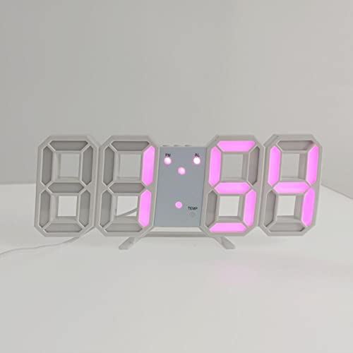 DAPERCI LED Digitale Klokken Alarm Nordic Wandklokken Opknoping Horloge Snooze Tafelklokken Kalender Thermometer Elektronische Digitale Klokken