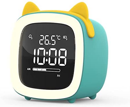 FMHCTA Wekker Kleine wekker voor studenten met nieuwe elektronische desktopklok voor kinderen en Watch Boy Slimme multifunctionele wekkerklokken (F 7,9 cm)