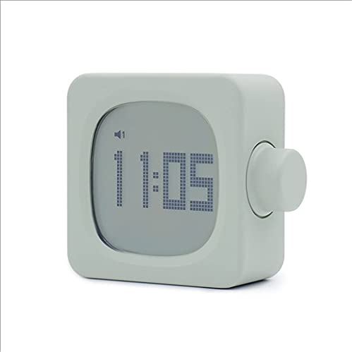 FMHCTA Decoratieve eenvoud Wekker Oplaadbare kleine digitale wekker met nachtlampje Stille timer Timing LED-display Eenvoudig in te stellen (bonengroen)
