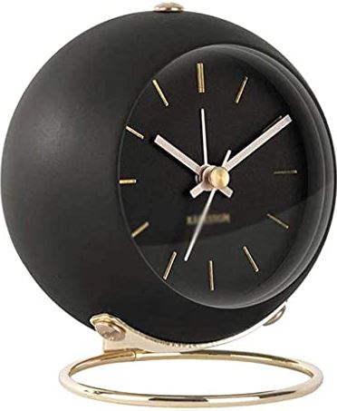 FMHCTA Home Mini Wekker Mute Nordic Style Lamp Simple Watch Clock Vier kleuren vloerklokken (kleur: groen) (zwart)