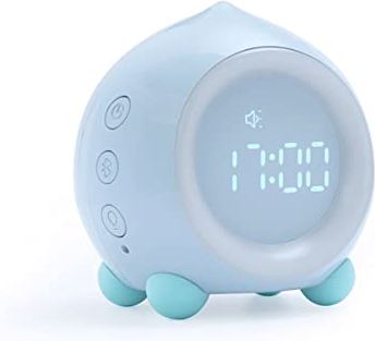 FMHCTA Tijd om wekker te wekken voor kinderen, slaaptrainer voor kinderen, weklicht voor kinderen, slaapgeluidsmachine (kleur: B) (A) (C)