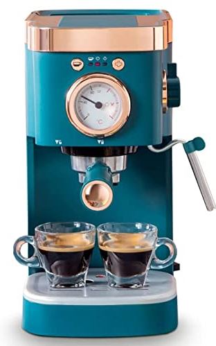 FMOPQ Coffee Machine Milk Frother Kitchen Appliances Electric Foam Cappuccino Coffee Maker (Color : Blue, Size : 160 * 383 * 311 (mm)) (Blue 160 * 383 * 311 (mm))