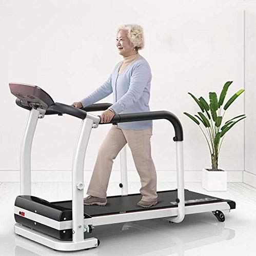 SDGJHKPMHF Treadmills, Folding Electric Treadmill 2.0HP Motor Rehabilitation Treadmill Home Elderly Walking Machine Fitness Exercise Limb Recovery Indoor Training Safety, 0.5-6Km / H