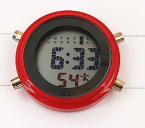 FMHCTA Digitale wandklok hangend in de woonkamer van de eetkamer met een unieke elektronische klok (kleur: rood, afmeting: 4,5 cm) (rood 4,5 cm) (rood 4,5 cm)