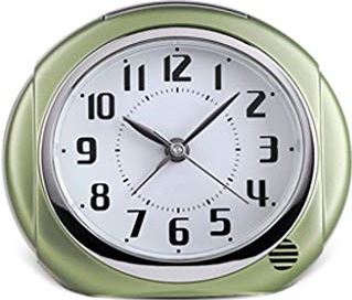 TOMYEUS tafelklok Alarm Clock Eenvoudige elektronische klok batterij aangedreven, met achtergrondverlichting, Children's Bedroom Wekker, Snooze Functie Decoratie Bureauklok (Color : Green)