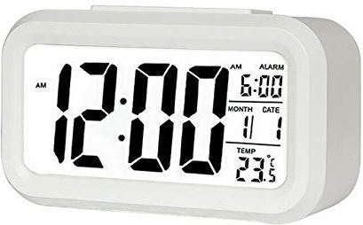 FMHCTA Wekker Groot display met kalender voor thuiskantoor Tafelklok Snooze Elektronische kinderklok LED Desktop Digitale klokken