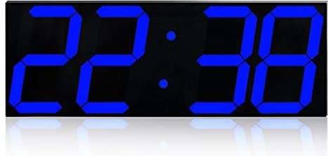 FMHCTA Digitale wandklok Wekkers Groot nummerweergave Thuiskeuken Kantoor Nacht Elektronisch wandhorloge Wake Up Light (Kleur: A, Maat: Eén maat) (A Eén maat) (C Eén maat)