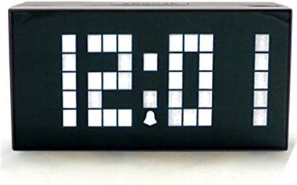 TOMYEUS tafelklok Mirror digitale wekker LED Multi-functie Silent Alarm Clock Slaapkamer Woonkamer Decoratie (4 kleuren optioneel) Decoratie Bureauklok (Color : White)