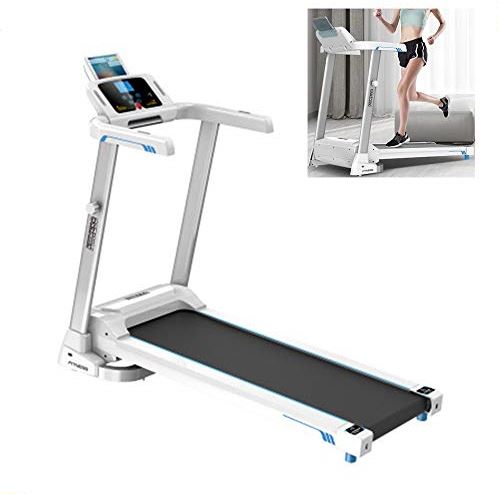 DRGKJFGDNJTRDD Lightweight Cardio Running Machine with LCD Screen, Portable Fitness Treadmill, Foldable Gym Home Fitness Equipment