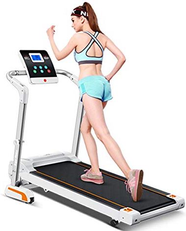 DRGKJFGDNJTRDD Portable Cardio Running Machine with LCD Screen, Lightweight Fitness Treadmill, Foldable Gym Home Fitness Equipment