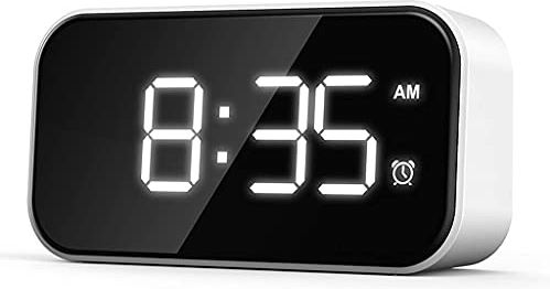 FMHCTA Wekker Grote Display Met Kalender voor Thuiskantoor Tafelklok Snooze Elektronische Kinderklok LED Desktop Digitale Klokken