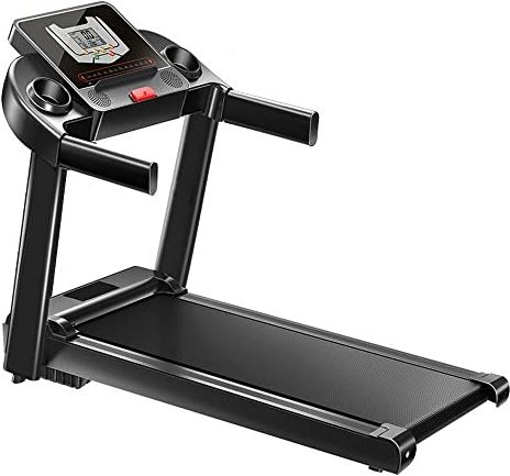 DRGKJFGDNJTRDD Folding Treadmill with Inclined Treadmill, Electric Treadmill, Multifunctional Treadmill, LED Screen Ultra-Quiet Home Gym Fitness Machine, Aerobic Training with Wheels, Safety Key,