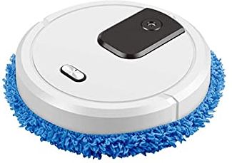 DRGKJFGDNJTRDD Vacuum Cleaner Three in One Intelligent Sweeping Robot Vacuum Cleaner Rechargeable Dry and Wet Lazy Broom for Both Dry and Wet use Pool New 83 for Broadleaf Trees and Carpets (Color : Black) (White)