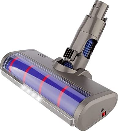 ALVALYND Vegende robot Vervangende rolborstel reinigingskop compatibel met dyson V6 DC58 DC59 DC61 DC62 DC74 Stofzuigeraccessoires met koplampen Sweeper-accessoires (Color : As shown)
