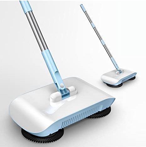 EIRAA Stoommoppen Smart Broom Robot Vacuum Cleaner Floor Thuis Keuken Sweeper MOP Swing Machine Handvat Huishoudelijke Mop Robotic Cleaner Perfect voor diepe reiniging (Color : Blue within 6 pads)