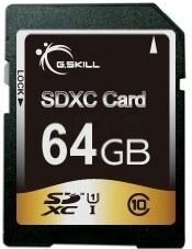 g.skill 64 GB veilige digitale uitgebreide capaciteit (SDXC) geheugenkaart (FF-SDXC64GN-U1)