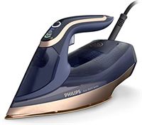 Philips Philips Azur 8000-serie Stoomstrijkijzer - 85 g/min Continue Stoom, 260 g Turbostoomstoot, 3000 W, OptimalTEMP Technologie, SteamGlide Elite Zoolplaat, Donkerblauw (DST8050/20)