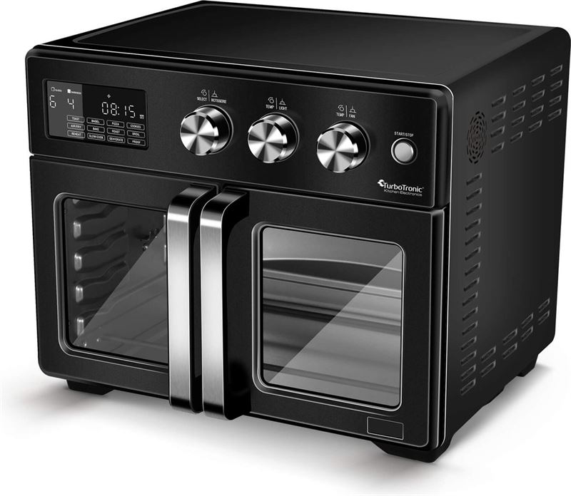 TurboTronic AFD32 Airfryer XXL en Oven Dubbele Deur 32 Liter Zwart friteuse kopen