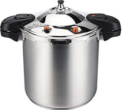 SDJFGJNCOPFDD 304 Stainless Steel Large Pressure Cooker Explosion-proof High-pressure Six-layer Protection Commercial Large Family Soup Pot Slow Cooker (Size : 30L) (26L)
