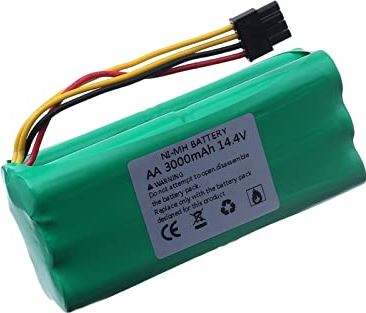 Acbbk 14.4V ni -Mh aa Oplaadbare batterij 250 0mah Compatibel met Ecovacs Deebot Deepoo X600 Zn605 Zn606 Zn609 Midea R-Edmond vacuümreiniger (Color : 3000mah)
