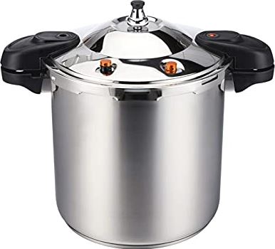 SDJFGJNCOPFDD 304 Stainless Steel Large Pressure Cooker Explosion-proof High-pressure Six-layer Protection Commercial Large Family Soup Pot Slow Cooker (Size : 26L) (26L)