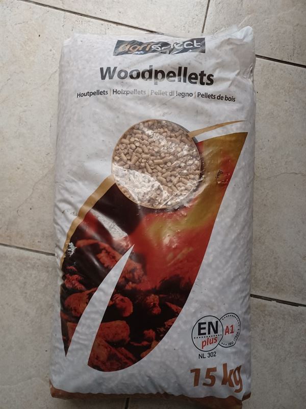 Agriselect pellets voor pelletkachel - pellets - pelletkorrels 6mm - verwarming houtpellets 15 kg