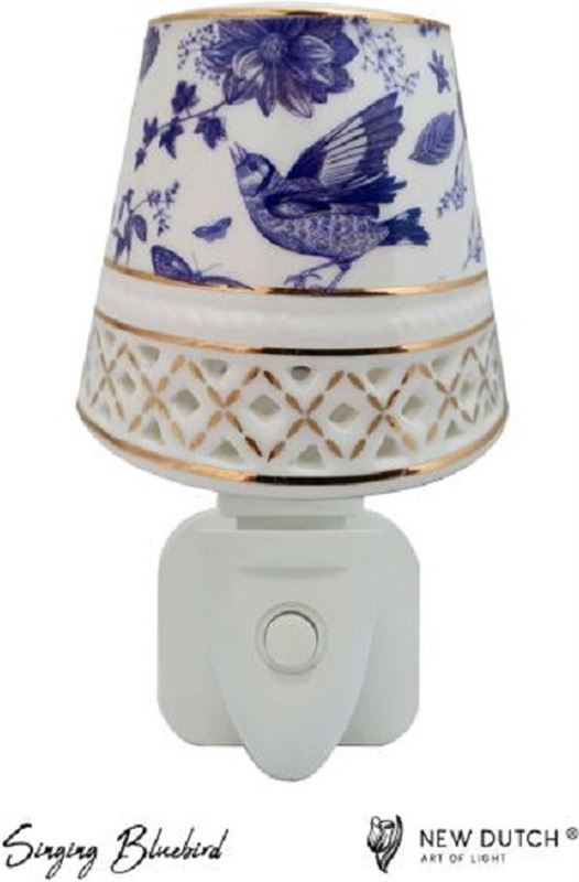 New Dutch Night Light LED Singing Bluebird