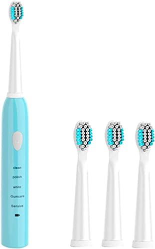 XiangWen Elektrische tandenborstel, ultrasone elektrische tandenborstel USB oplaadbare tandenborstel volwassen elektronische wasbare whitening tandenborstel, blauw