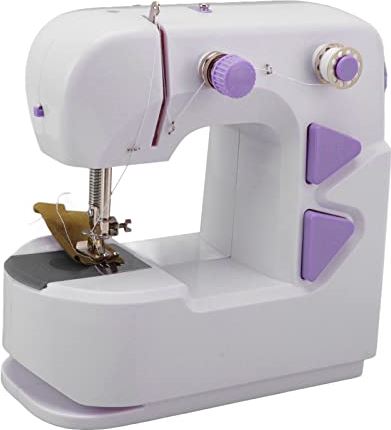 Wandier Mini-naaimachine, draagbare naaimachine Multifunctioneel 100-240V voor huishouden EU-stekker