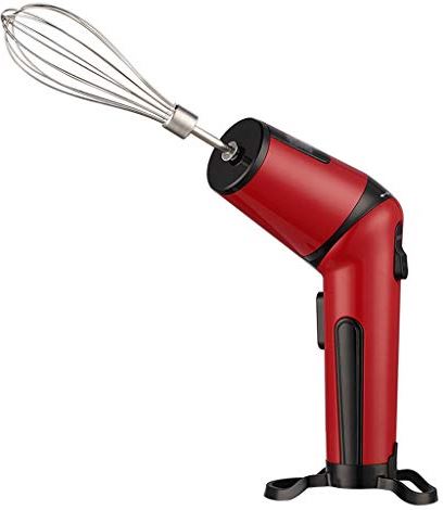 ZLASS Whisks for Cooking Hand Mixer elektrische huishoudelijke handmixer mixer 3 werkhoeken Keukenmengkraan Inclusief Roeren Net, Cream Net, Homogeniseren Rod Whisking Whisk (Color : Rood)