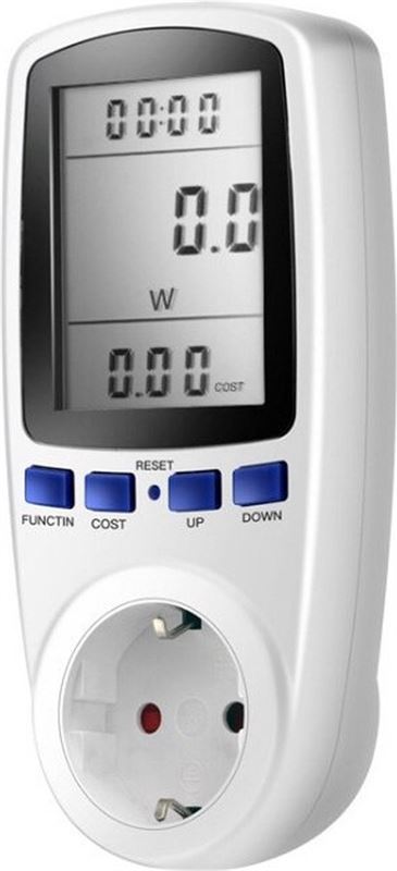 PuroTech - Professionele Energiemeter - LED Display - Verbruiksmeter - Elektriciteitsmeter - Energie Besparen - Energiekostenmeter - Stroomverbruik meter