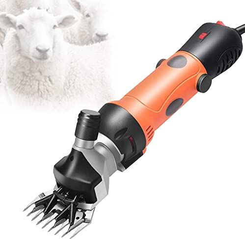QHYTL Livestock Electric Clipper,Electric Professional Sheep Shears, Sheep Shearing Clippers, 6 Speed Adjustment Goat Shearing Machine, 690W Electric Shearing For Sheep Goats Camel Cattle Farm Livestock
