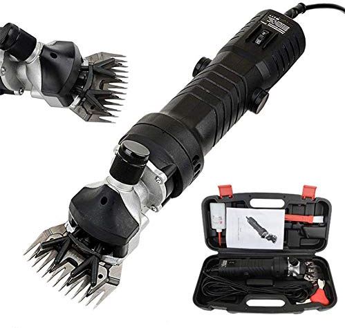 QHYTL Livestock Electric Clipper,Professional Heavy Duty Electric Sheep Shearing Machine Clippers,650W & 6 Speeds Adjustable Sheep Shears Grooming Supplies for Shaving Fur Wool in Livestock